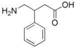 4-амино-3-фенилбутановая кислота (фенибут) CAS: 1078-21-3