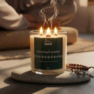 Ароматическая свеча 700мл с ароматом "Сбитенный пряник" 

Свеча с ароматом имбирного пряника наполняет дом теплом русской зимы. В её запахе — свежая выпечка, душистые пряности, мёд и лёгкая сладость карамели. Будто только что из печи достали румяный пряник, а за окном тихо падает снег. Этот аромат создаёт атмосферу уюта, домашнего чаепития и спокойных вечеров