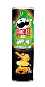 Кисло-острые картофельные чипсы Pringles со вкусом камчатского краба