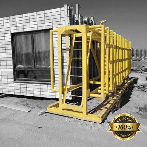 Склад-кассета НС-И предназначена для хранения наружных плит в панельно-сборном домостроение. В зависимости от ширины ячейки возможно хранение от 24 плит.