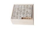 Настольная игра Дженга с цифрами и кубиками в подарочной коробке 1091derevo