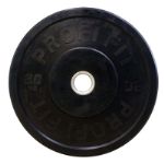 Диск для штанги каучуковый, черный D51 мм PROFI-FIT 20 кг