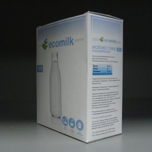 Cухое обезжиренное молоко TM &#34;ECOMILK&#34;. 