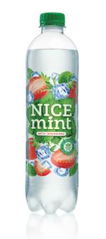 Напиток безалкогольный газированный "NICE mint с ароматом мяты и земляники" на фруктозе 0,53 л.
