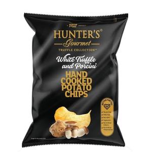 Картофельные чипсы ручной обжарки Hunter&#39;s Gourmet со вкусом &#34;Белый Трюфель и Белые Грибы&#34; 125гр пакет