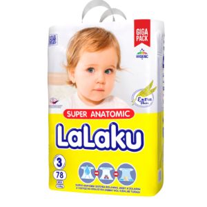 Супер анатомические подгузники Lalaku, выбор мам, заботящихся о будущем и здоровье своего ребенка!
Размер: 3 (78 шт.) 4 (68 шт.) 5 (58 шт.). 6(54 шт.)
Кг. 4-8 кг. 7-14 кг. 10-17кг. 15+ кг