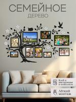 Семейное дерево с фоторамками — 9шт — черный правая сторона ARTXL 2041385721089 2041385721089