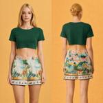 Azure Reverie — Шорты с высокой талией Silk Touch