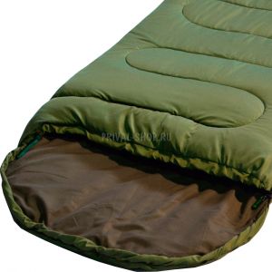 Спальный мешок СЕЛИГЕР плюс (Prival) – один из самых популярных спальных мешков, выпускаемых под товарным знаком PRIVAL. Недорогая и высококачественная модель прекрасно подойдет для отдыха в осенне-весенний период, а также прохладным летом. Спальный мешок Селигер плюс представляет собой удобное комфортное одеяло средних размеров с подголовником. Компактно упаковывается, имеет малый вес.

Характеристики:

Тип спального мешка: Одеяло с подголовником

Материал внешней ткани: Poly Dewspa

Материал внутренней ткани: Смесовая с хлопком (Polycotton)

Наполнитель: файберпласт

Длина: 220 см

Ширина: 75 см

Вес: 1,3 кг

Упаковка: Упаковочный мешок

Размеры в свернутом виде (ДхШхВ): 35 х 25 см

Цвет: хаки

Особенности:

Возможность состегивания

Петли для сушки