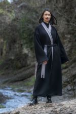 Двустороннее пальто-кимоно IKI Black / Grey 0002