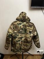 Костюм (штаны с курткой) с липучкой для шеврона и с погонами 52-54 мультикам