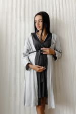 Халат и сорочка для беременных и кормящих мам Bushick тон 13beige