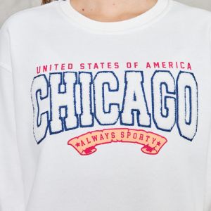 Sweatshirt winter group. 30/70/10 fleece .not brushed. Panch Embrodery + print.