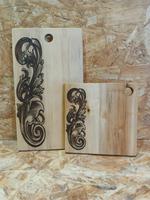 Доска разделочная с подставкой под горячее.