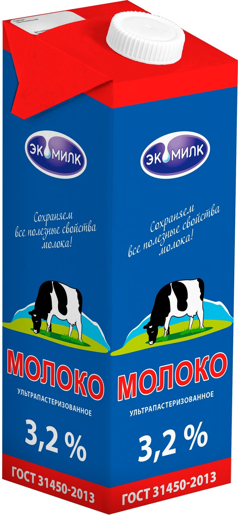 Молоко Экомилк 3.2 ультрапастеризованное