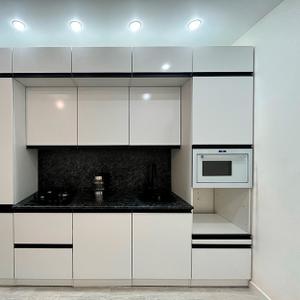 Кухонный гарнитур Лотос 3000 мм, белый глянец ЛДСП