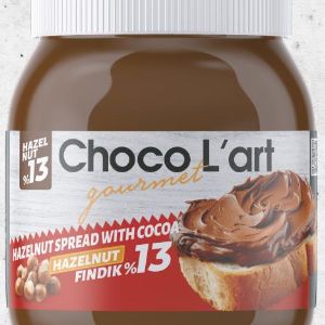 CHOCO L&#39;ART ПАСТА ОРЕХОВАЯ С КАКАО (EXTRA), 350 гр., (стеклянная банка)