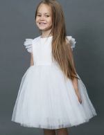 Платье нарядное детское, праздничное платье для девочки, платье на праздник детское 4season с крылышками 10007