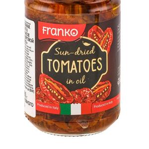 Томаты "FRANKO"(вял. в/м, ст/б) 280 г
ШК 
код