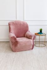 Чехол на кресло "Велюр" марсия пыльно-розовый 1КВМ030