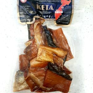 Кусочки кеты т/о с/к подкопченные ( в вакууме) мороженные 1/200