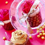 Кекс Роккоко в розовой пудре - Кекс  Золотая роза в карамели