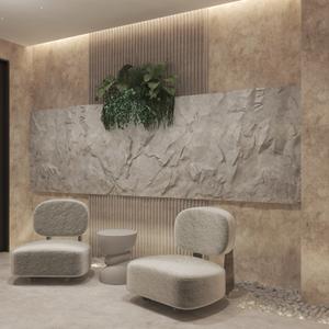 3d гипсовое  панно в  интерьере