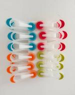 RA-8871 Прищепки пластик с силиконом 12 шт 7.2х2.5 см RA-8871