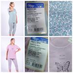 Пижама женская (фуфайка+брюки укороченные), ОАО 8 Марта, модель 163420, розовый или голубой