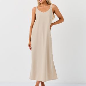 Платье-комбинация светло-бежевый цвет