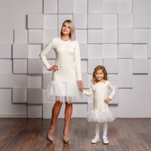 Платья для мамы и дочки в стиле фэмили лук &#34;Альвина&#34;