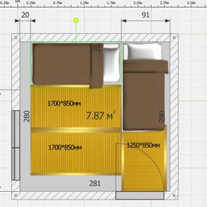 Подготовка макета раскладки панелей в комнате