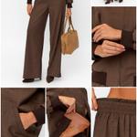 Брюки EMMA цвета кофе