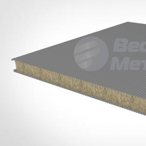 Стеновые сэндвич панели с Минватой 50 RAL 7035 Светло-серый