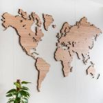 Карта мира деревянная на стену 116volt 1 1 уровень