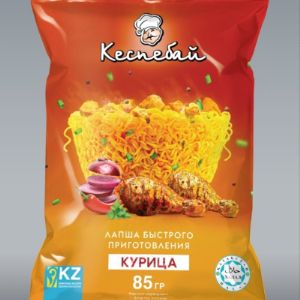 Лапша быстрого приготовления«Кеспебай» со вкусом курицы создана для любителей традиционных вкусов восточноевропейской кухни. 
Имеет слабую остроту. 
Обладает привлекательным ароматом и устойчивым вкусом.
Хорошо сочетается с мясными продуктами и холодными напитками.


Вес брикета: 90 грамм
Количество в коробке: 40 шт