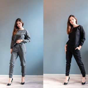 Костюм спортивный с джоггерами: 1500