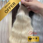 Bulk hair extensions wavy - ombre color 0019