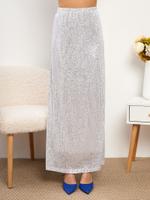 Юбка с пайетками белая Юбка с пайетками белая