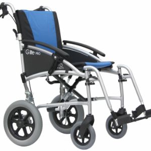 Инвалидная коляска Excel G-Lite+12 ½ пассивного типа для управления сопровождающим лицом.