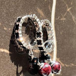 Серьги с гранатом