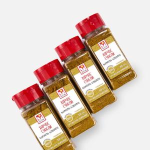 Состав: кориандр молотый, уцхо сунели молотый, шафран имеретинский молотый.
Пищевая ценность (средние значения) в 100 г продукта:
КБЖУ 303,6; 14,5; 13,1; 36,4.