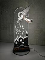 Ночной светильник акрилайт "Ангел над городом" Lumena core