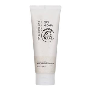 Пенка-скраб для умывания с измельченной рисовой шелухой MIDHA Rice Bran Scrub Foam 150 ml