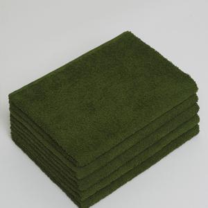 Полотенце махровое из 100% хлопка, 70*140 мм, 440 г/м2, темно-оливковый без бордюра