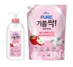 Усиленное средство для мытья посуды от жира Pigeon Pure GREASE-OFF Apple с ароматом яблока 1000 мл, мягкая упаковка 1/12 195-01552