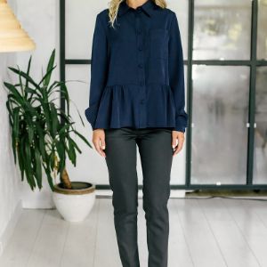 Комплект жен М 289 (двойка блузка + брюки джинсовые)
