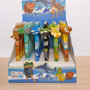 Детские шариковые ручки с фигурками (ассорти, 36 шт.)