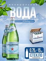 Вода San Pellegrino минеральная, газированная, 0.75 л х 15 шт s.pellegrino_gaz_0.75_15_fbs