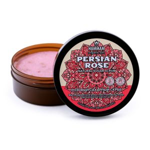 Персидский натуральный розовый сахарный скраб Persian Rose масло дамасской розы и тростниковый сахар